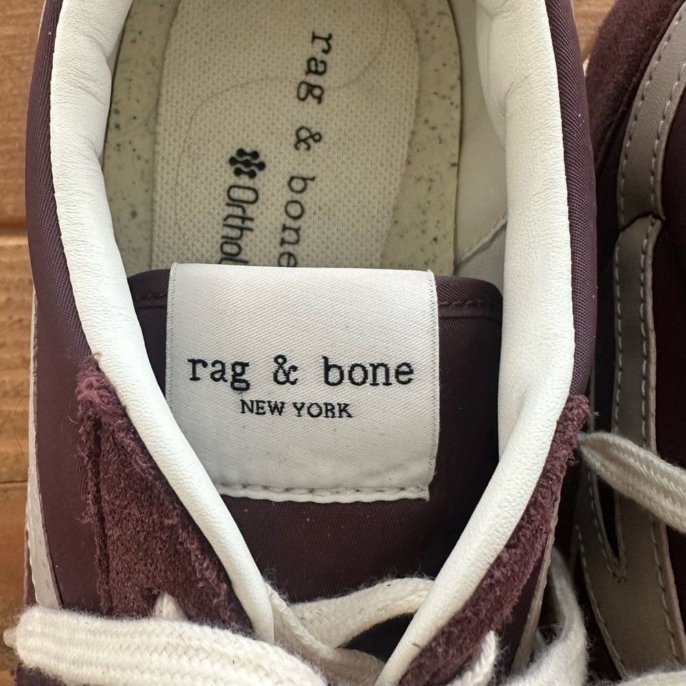 rag & bone Suede and Nylon Retro Runner Sneakers - Picture 3 of 3